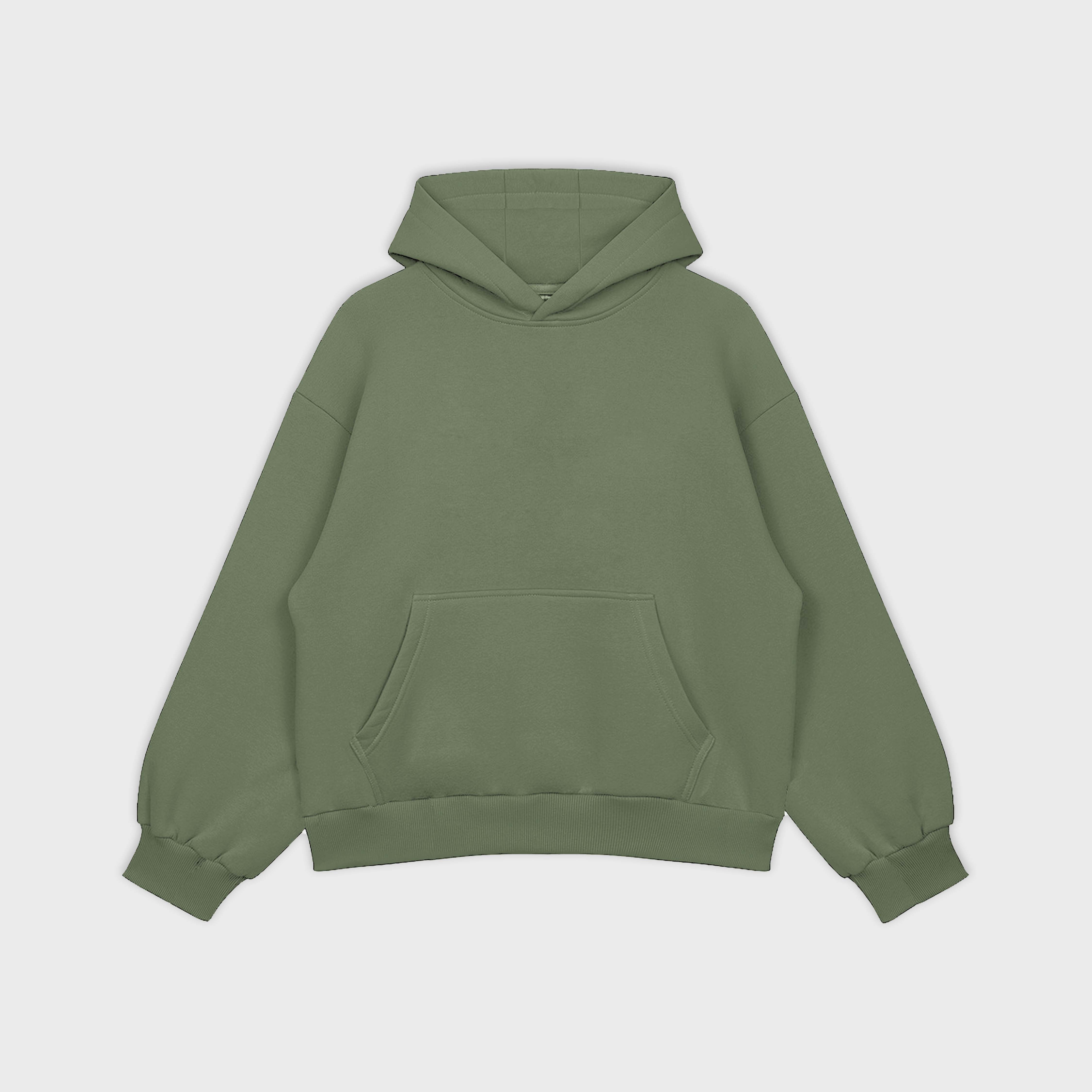 Army Green Oversized Hoodie ParadiseZone