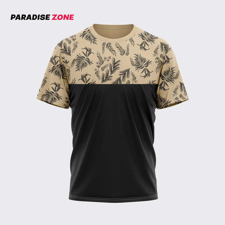 Leaf Contrast Panel T-Shirt ParadiseZone