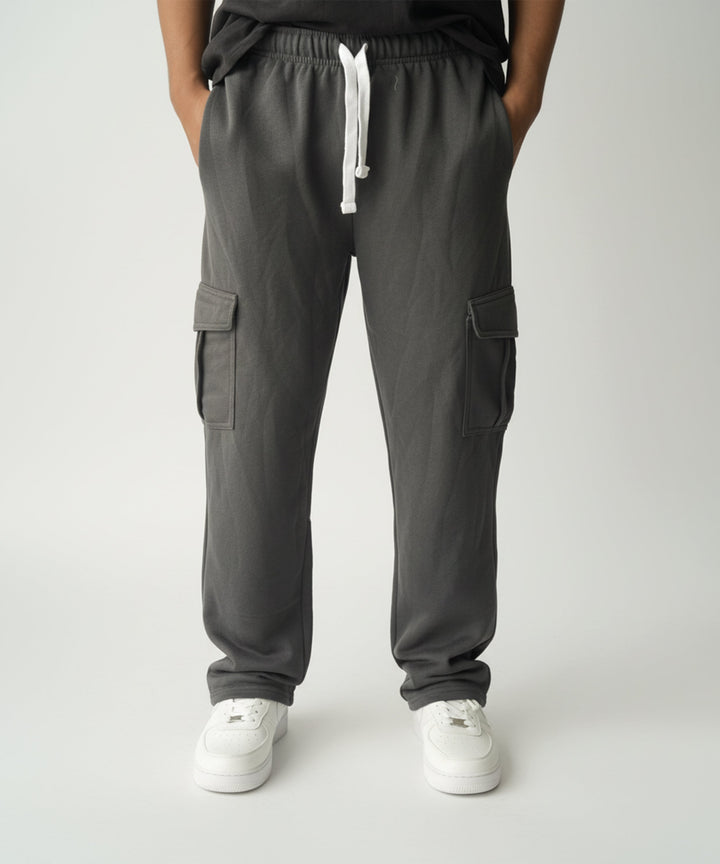 Dark Grey Cargo Baggy Trouser ParadiseZone