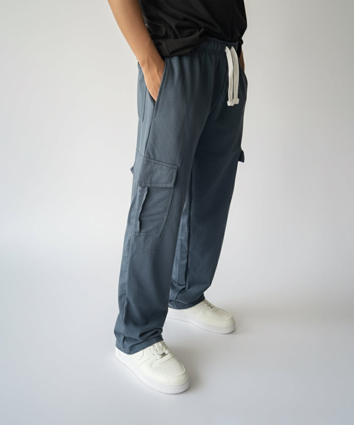 Mid Blue Cargo Baggy Trouser ParadiseZone
