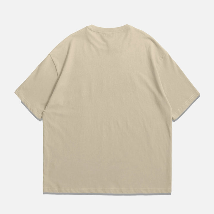 Khaki-Oversized T-Shirt ParadiseZone