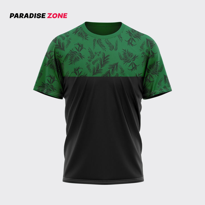 Leaf Contrast Panel T-Shirt ParadiseZone