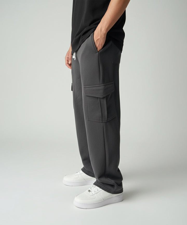 Dark Grey Cargo Baggy Trouser ParadiseZone
