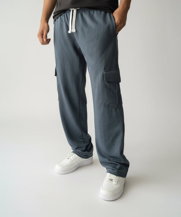 Mid Blue Cargo Baggy Trouser ParadiseZone