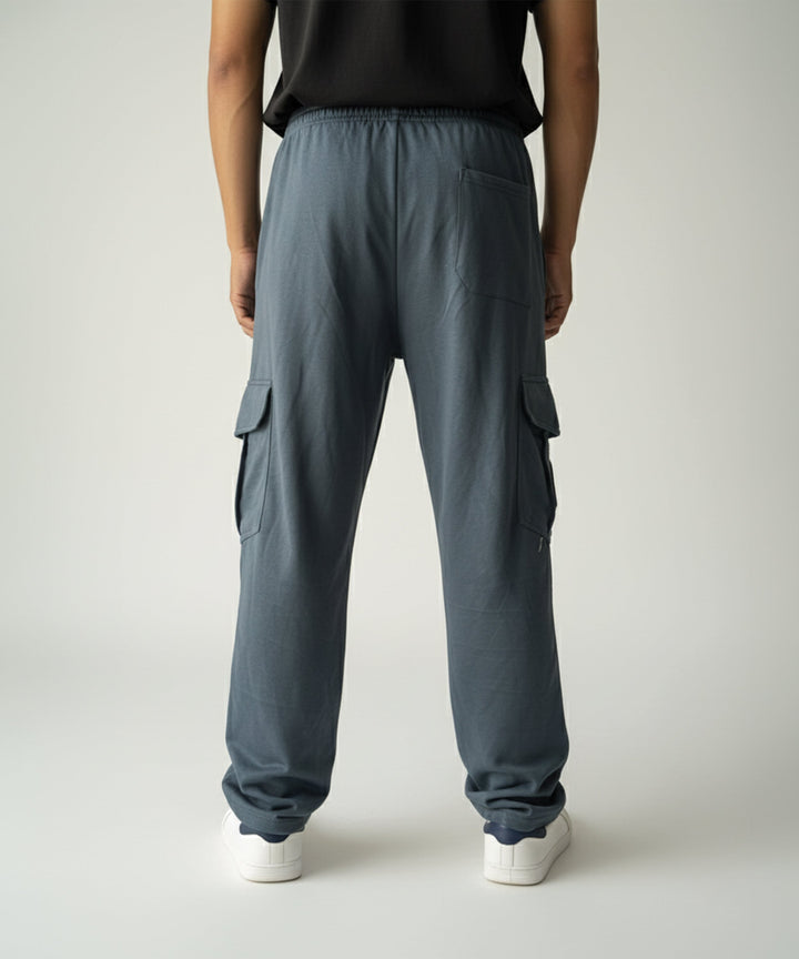 Mid Blue Cargo Baggy Trouser ParadiseZone