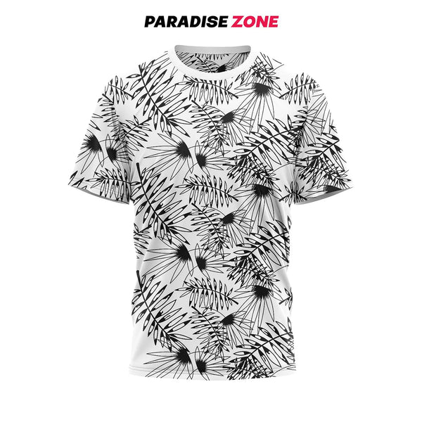 Leaf Allover Printed T-Shirts ParadiseZone