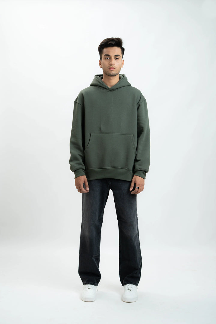 Army Green Oversized Hoddie ParadiseZone