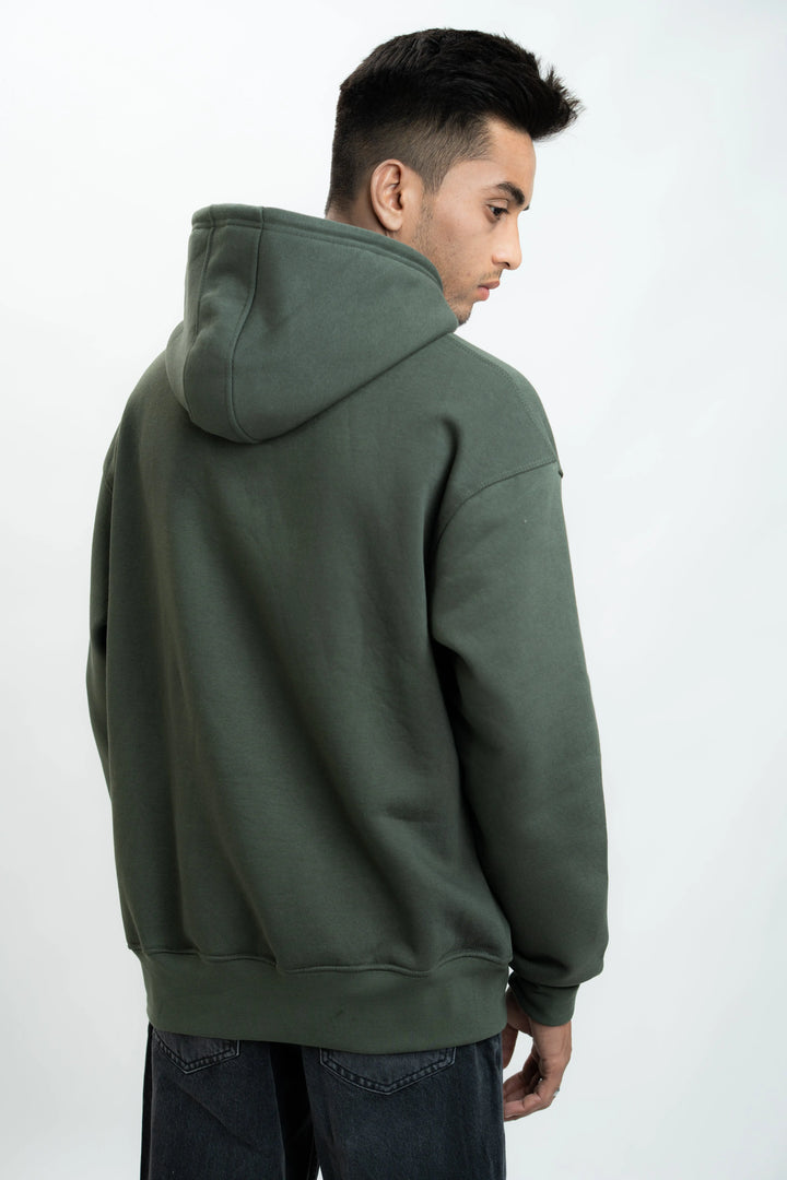 Army Green Oversized Hoddie ParadiseZone