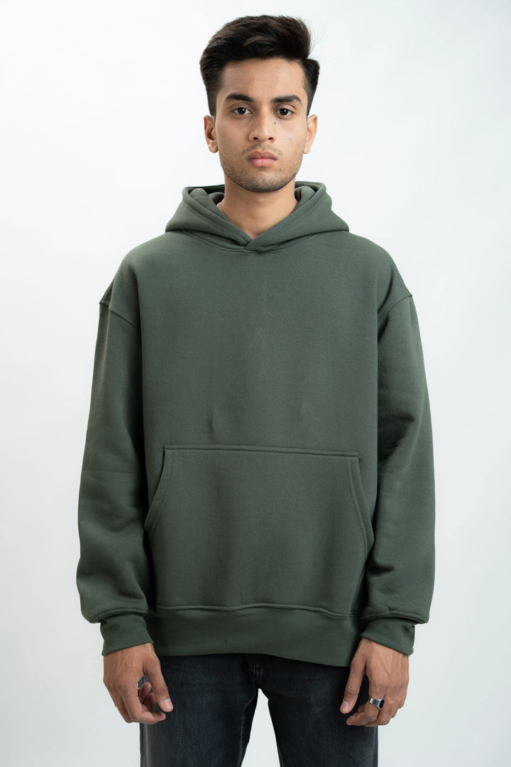 Army Green Oversized Hoddie ParadiseZone