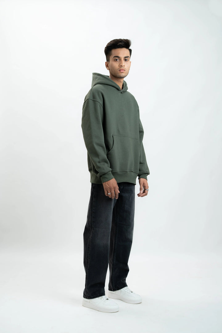 Army Green Oversized Hoddie ParadiseZone