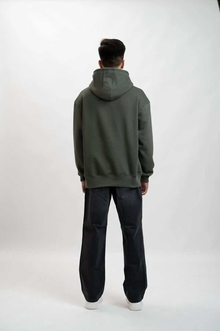 Army Green Oversized Hoddie ParadiseZone