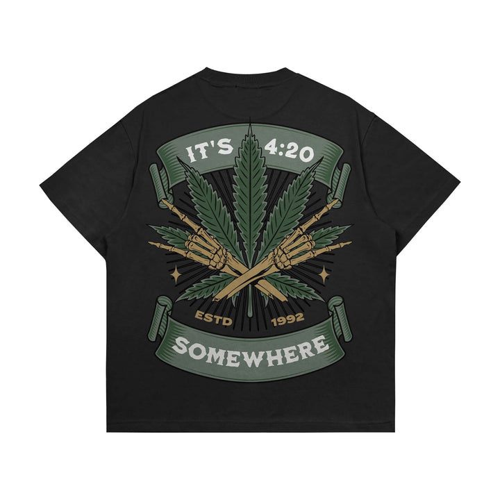 Somewhere Weed Oversized T-shirt ParadiseZone