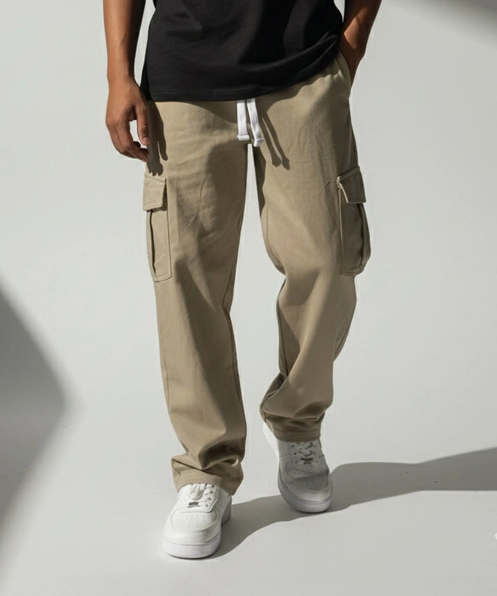 Beige Cargo Baggy Trouser ParadiseZone