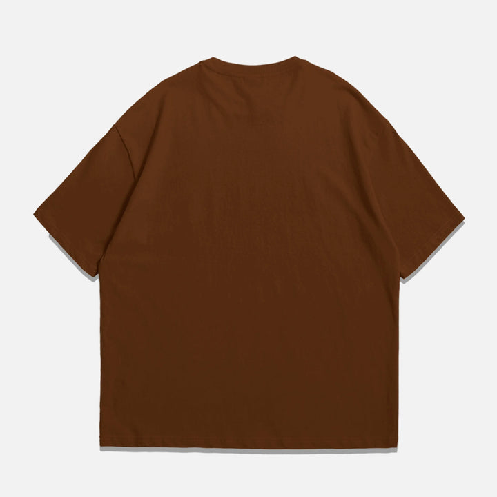 Dark Brown-Oversized T-Shirt ParadiseZone