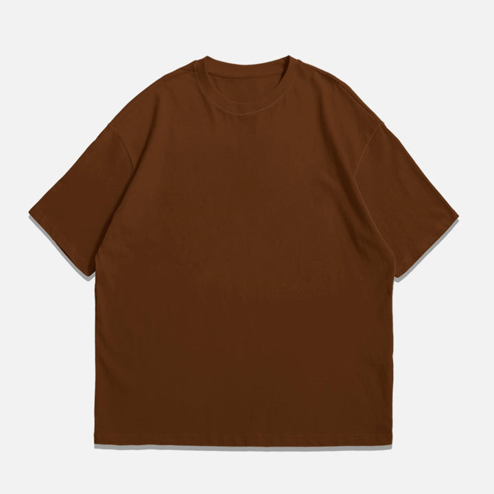 Dark Brown-Oversized T-Shirt ParadiseZone