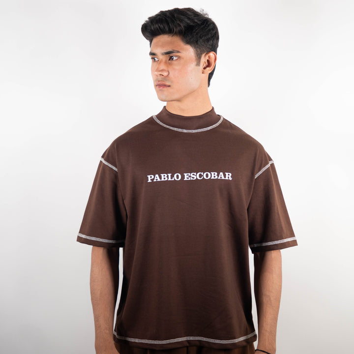 Contrast Stitch - Brown - Pablo Escobar ParadiseZone