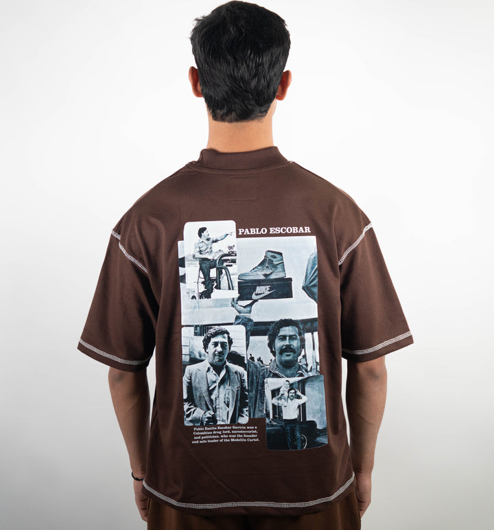 Contrast Stitch - Brown - Pablo Escobar ParadiseZone