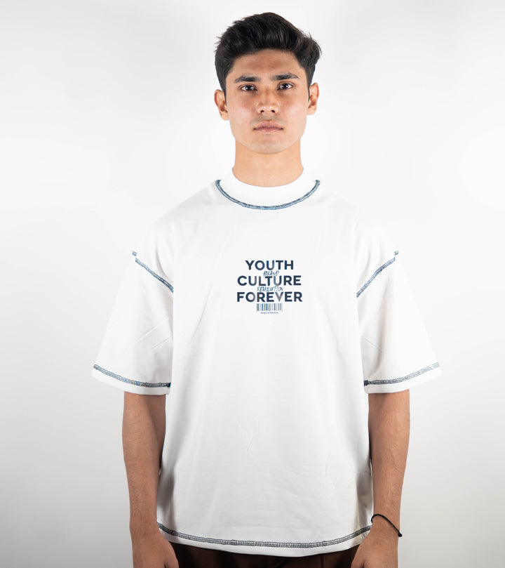 Contrast Stitch - White - Youth&Culture ParadiseZone