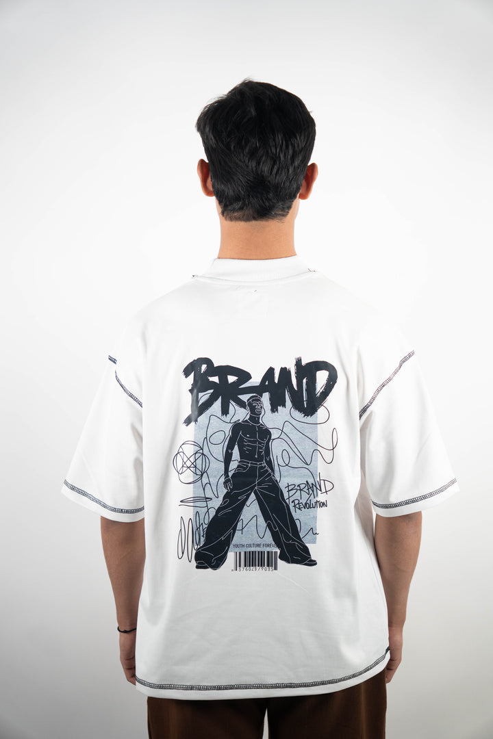 Contrast Stitch - White - Youth&Culture ParadiseZone