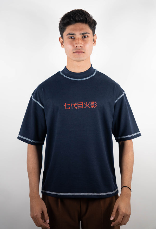 Contrast Stitch - Navy Blue - Naruto ParadiseZone