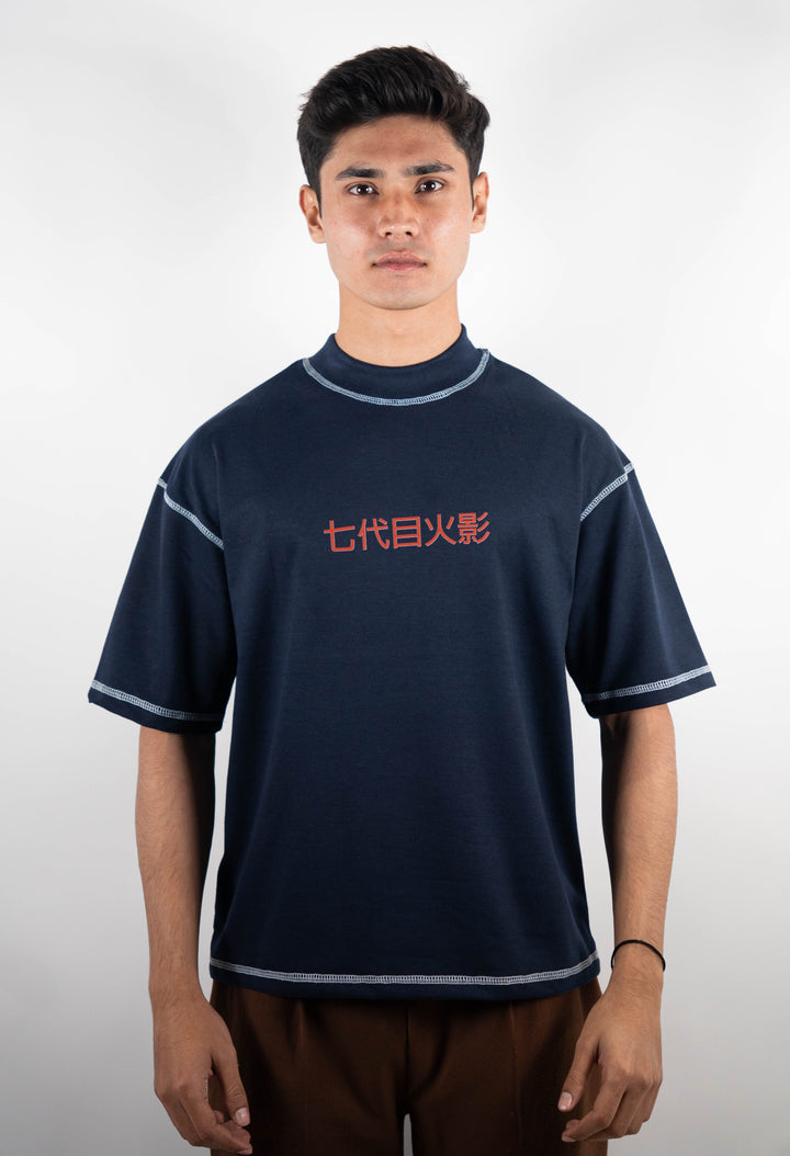 Contrast Stitch - Navy Blue - Naruto ParadiseZone