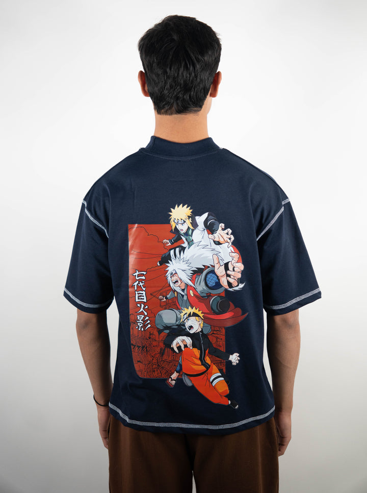 Contrast Stitch - Navy Blue - Naruto ParadiseZone