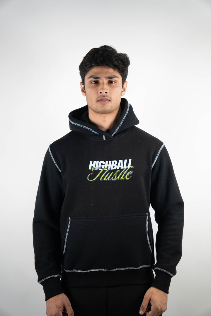 Hustle - Contrast Stitch Hoodie ParadiseZone