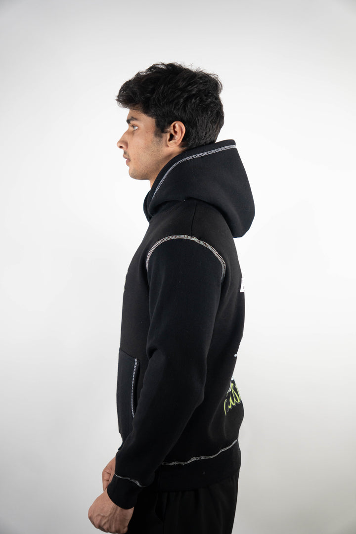 Hustle - Contrast Stitch Hoodie ParadiseZone