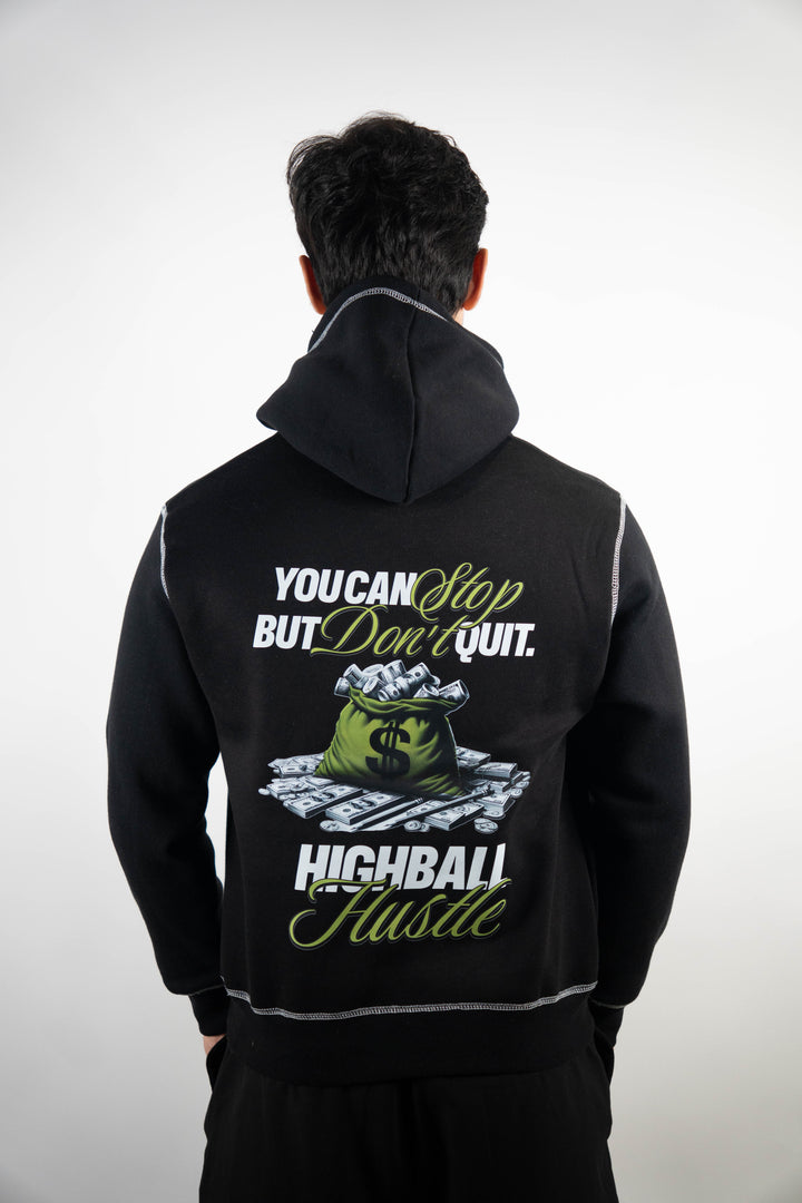 Hustle - Contrast Stitch Hoodie ParadiseZone