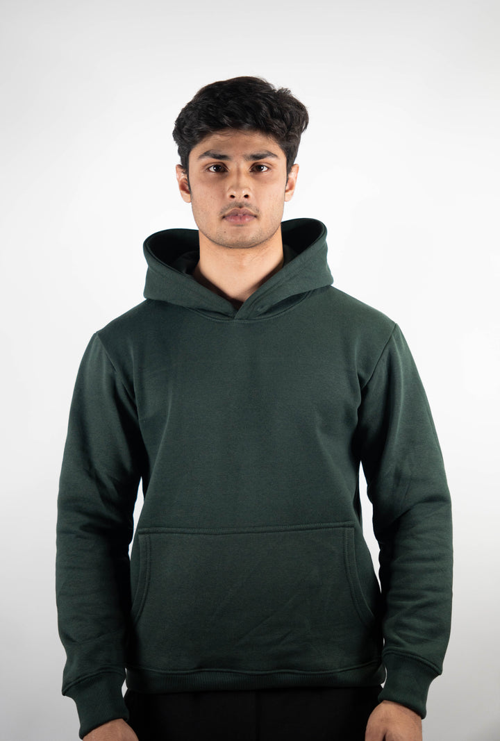 Bottle Green Regular Fit Hoodie ParadiseZone