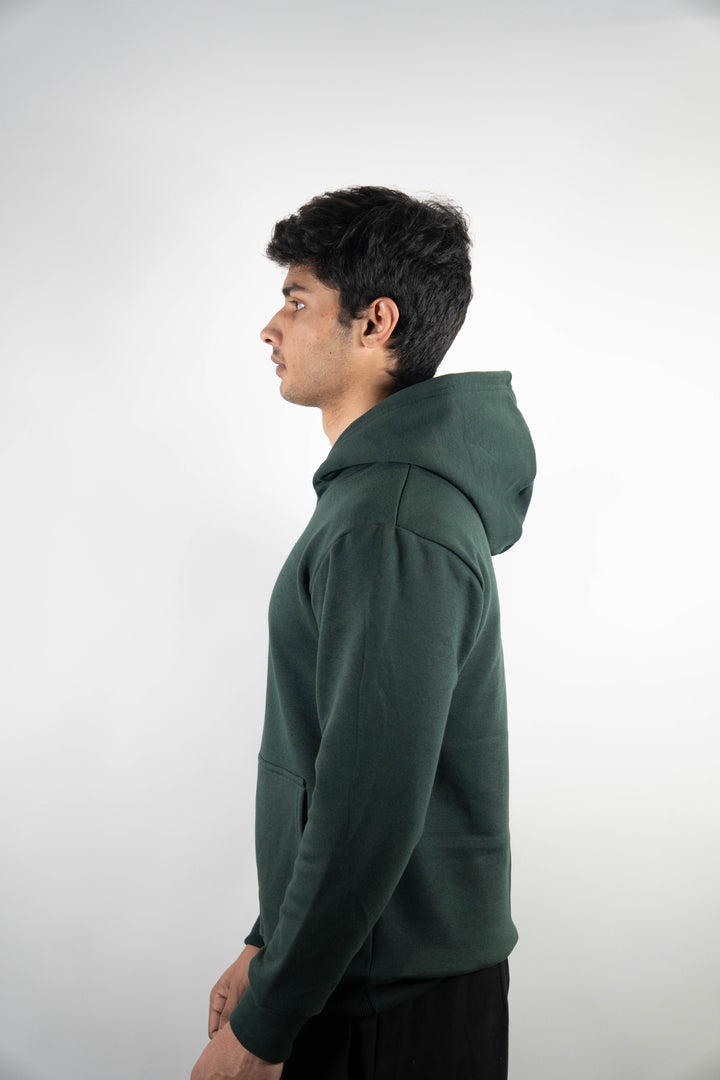 Bottle Green Regular Fit Hoodie ParadiseZone