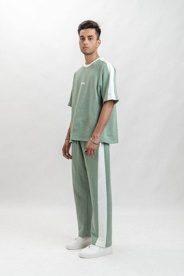 Mint Green Raglan Side Panel Cord Set – French Terry 280 GSM ParadiseZone