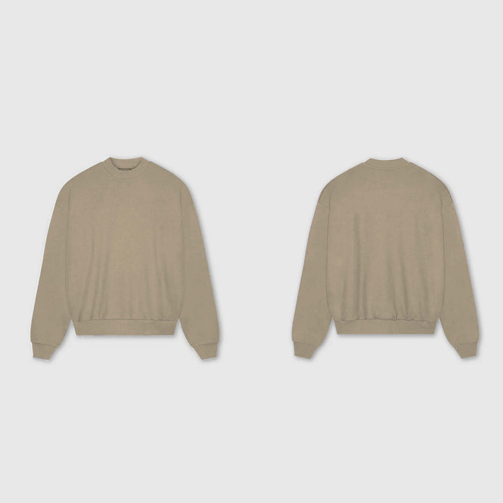 Khaki Oversized Sweatshirt ParadiseZone