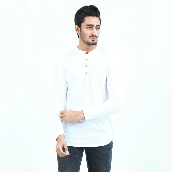 White Kurti Tshirt ParadiseZone