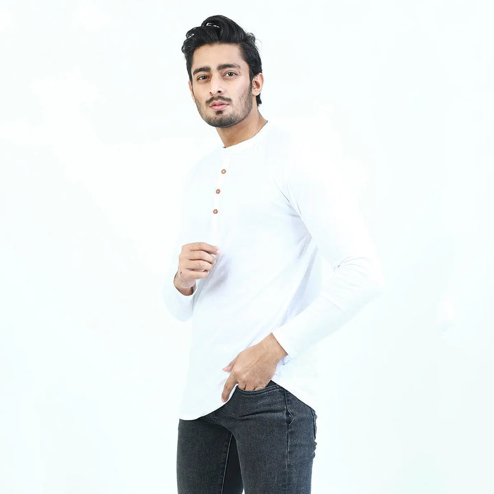 White Kurti Tshirt ParadiseZone