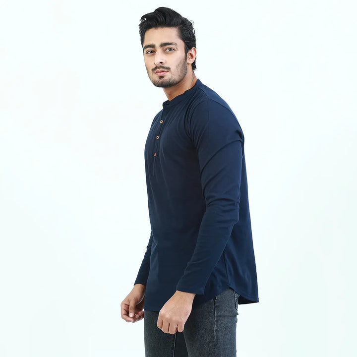 Navy Blue Kurti Tshirt ParadiseZone