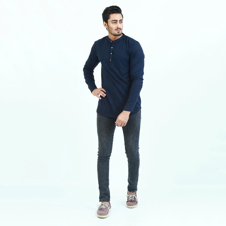 Navy Blue Kurti Tshirt ParadiseZone