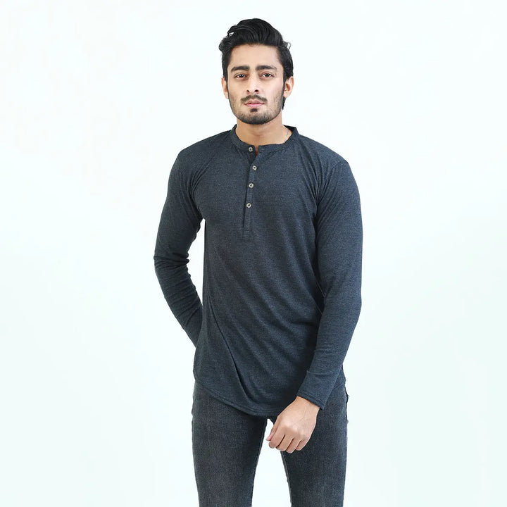 Charcoal Grey Kurti Tshirt ParadiseZone