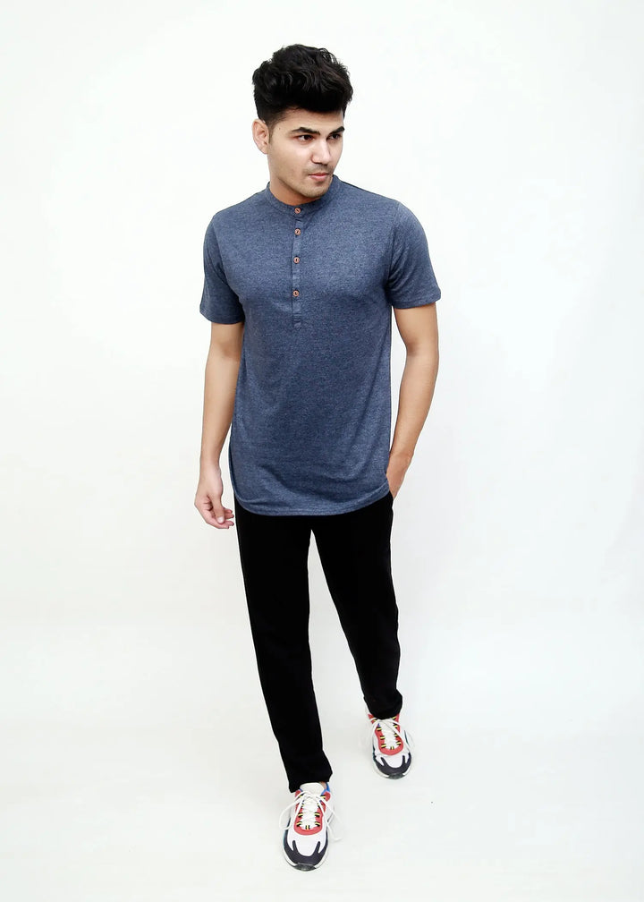 Navy Blue Kurti T-shirt ParadiseZone