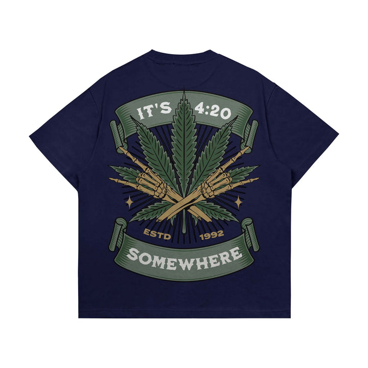 Somewhere Weed Oversized T-shirt ParadiseZone