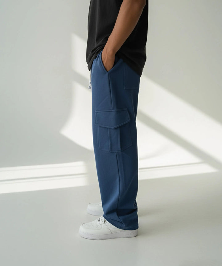 Navy Blue Cargo Baggy Trouser ParadiseZone