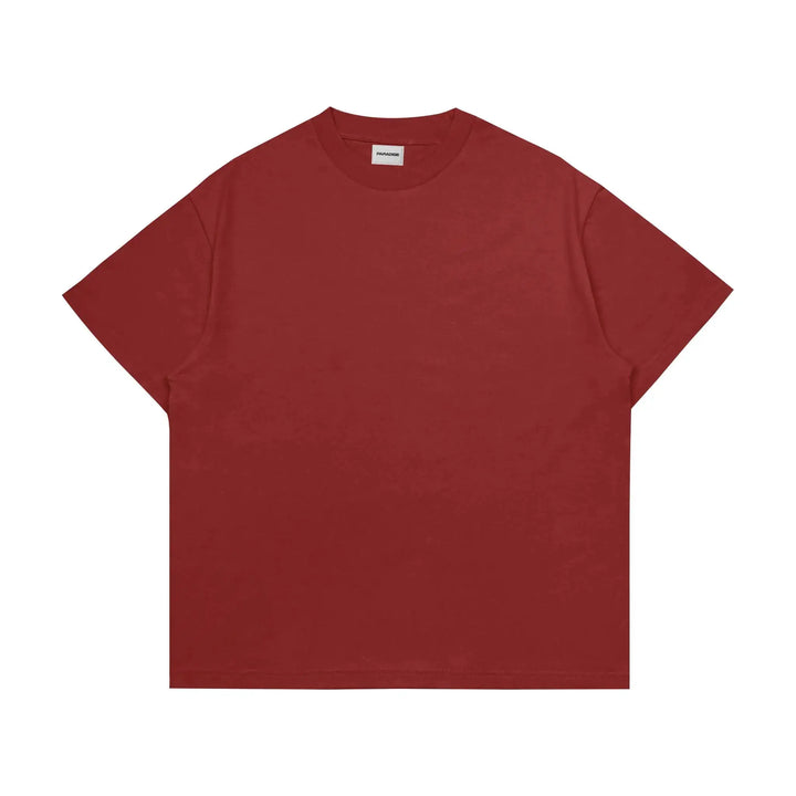 Oversized Plain T-shirt - MAROON ParadiseZone