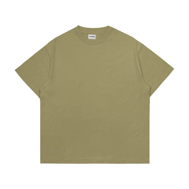 Oversized Plain T-shirt - KHAKI ParadiseZone