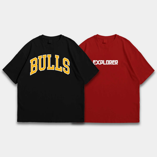 Pack Of 2 Oversized Tshirts ParadiseZone