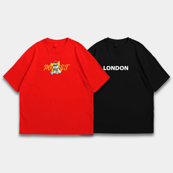 Pack Of 2 Oversized Tshirts ParadiseZone