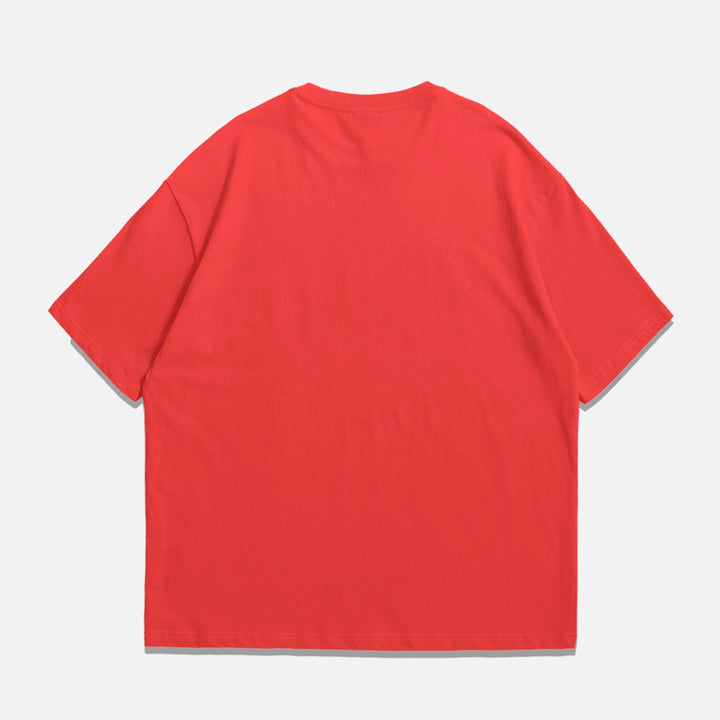 Red-Oversized T-Shirt ParadiseZone