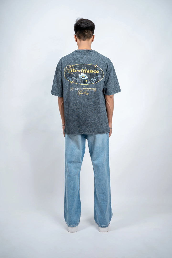 Resilience Oversized Washed Graphic Tee - ParadiseZone