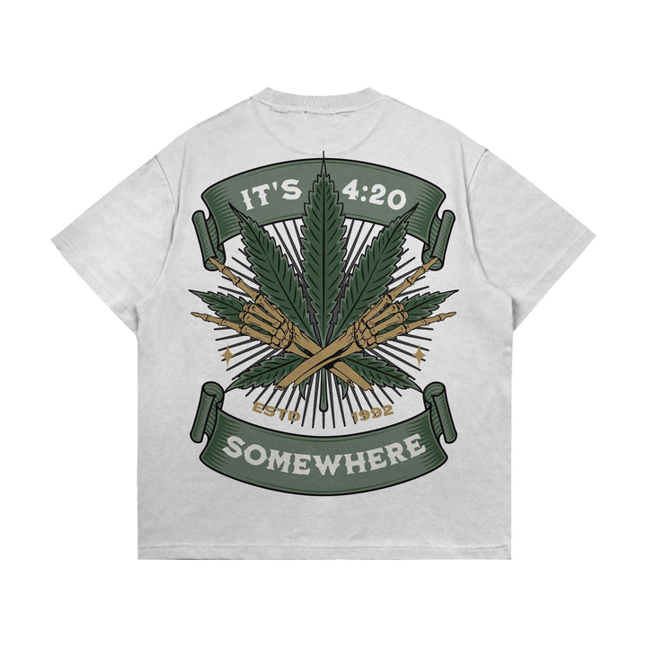 Somewhere Weed Oversized T-shirt ParadiseZone