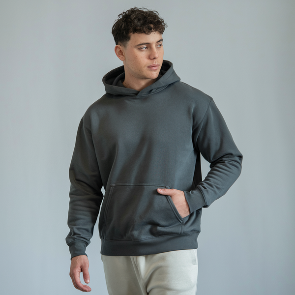 Steel Grey Regular Fit Hoodie ParadiseZone