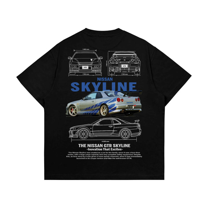 GTR SkyLine - Oversized T-shirt ParadiseZone